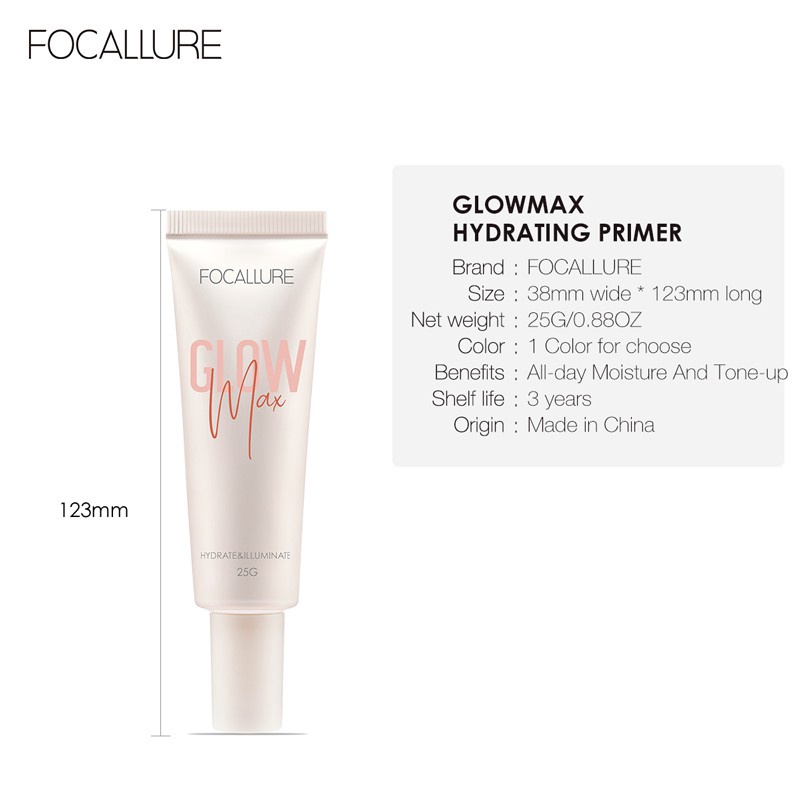 FA138 -2  Kem Lót Trang Điểm FOCALLURE Kiềm Dầu Nâng Tông Che Lỗ Chân Lông/Làm Mềm Mịn Da 25g