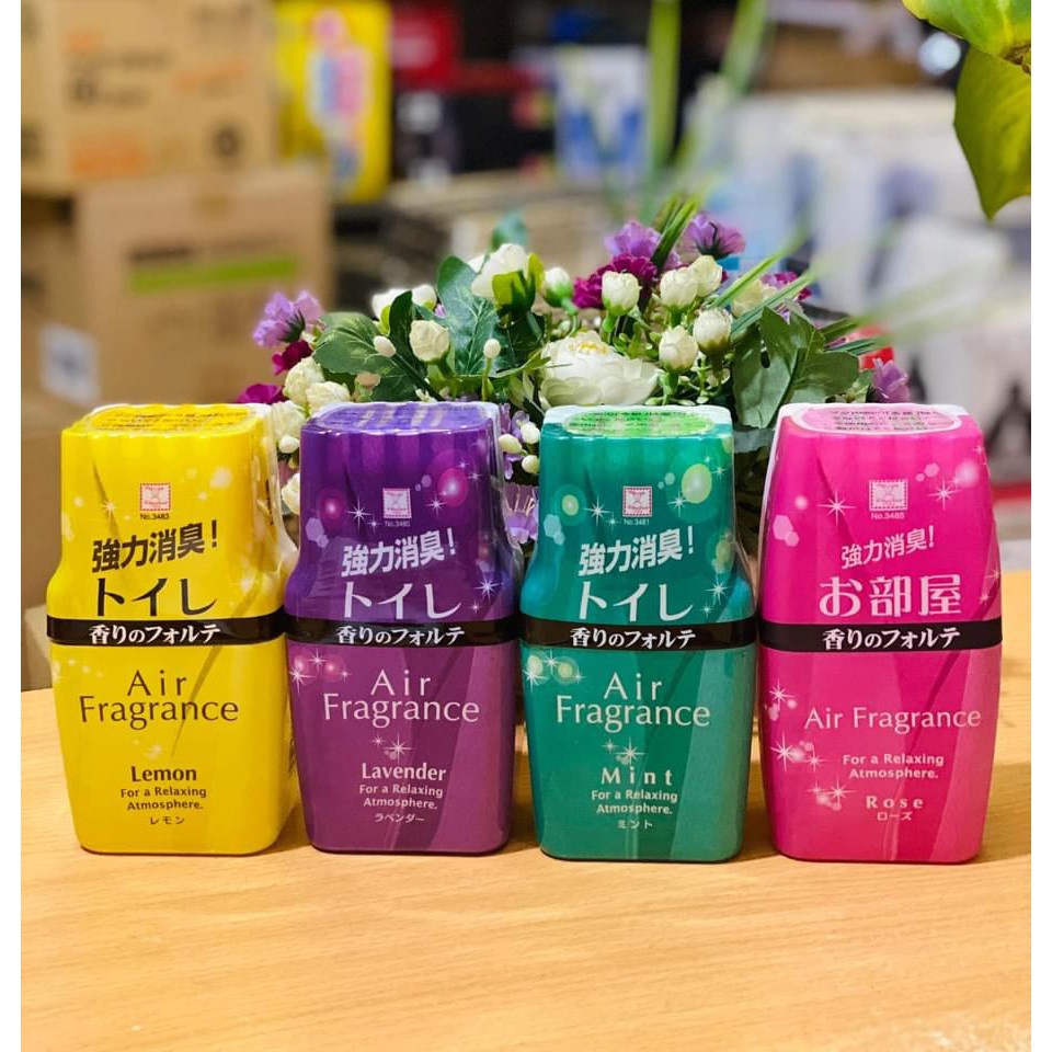Hộp khử mùi nhà vệ sinh toilet Air Fragrance Kokubo 200ml hương bưởi, bạc hà, chanh, lavender của Nhật Bản