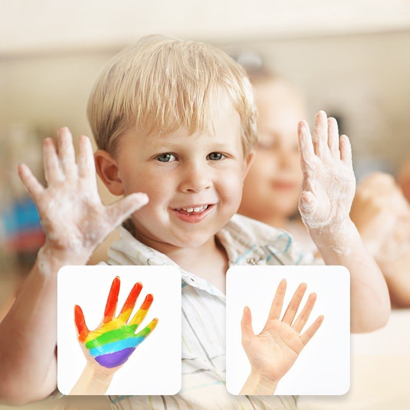 Màu vẽ bàn tay Mideer- finger paint cho bé yêu sáng tạo và Fingerpaint kèm sách