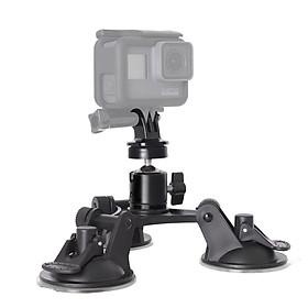 Đế hít kính xoay 360 độ gắn GoPro Hero lên kính xe hơi