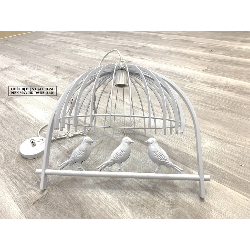 Đèn thả trần lồng chim trắng TN215 - Decor trang trí căn phòng - Bảo hành 12 tháng