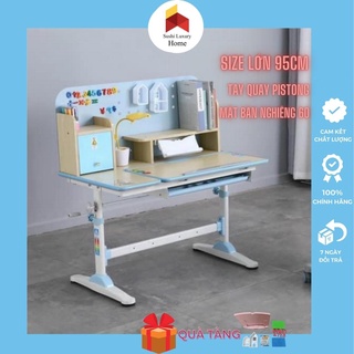 Bàn ghế học thông minh SA17 Chống cận chống gù nhiều tiện ích như giá tủ để sách, ipad ngăn kéo vẽ, đọc, viết Sushihome