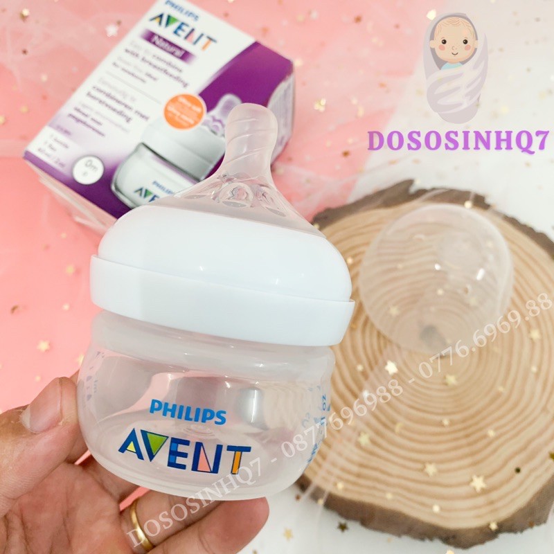 Bình sữa PHILIPS AVENT NATURAL 60ml/125ml/260ml/330ml