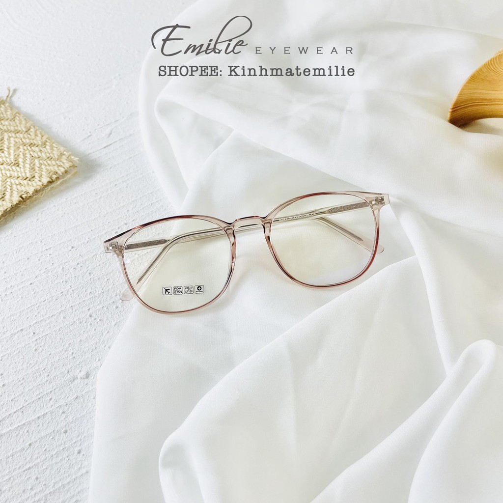 Gọng kính vuông bầu nữ Emilie eyewear phụ kiện thời trang 8241