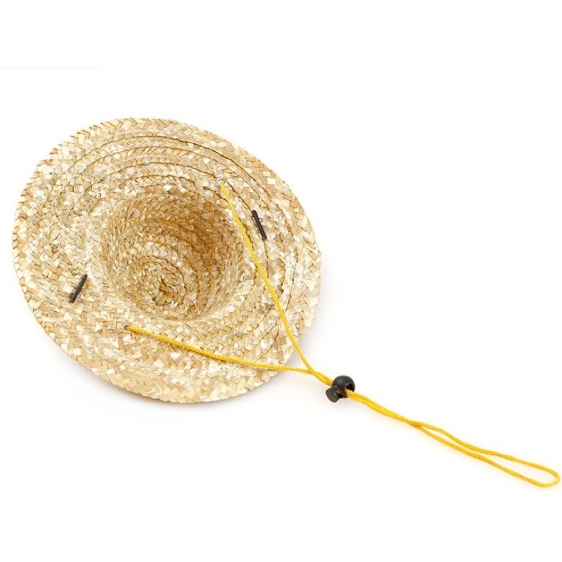 Mũ Cói Đội Đầu Thoáng Mát Cho Chó Mèo