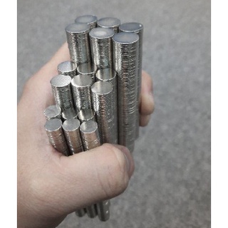 Nam châm đất hiếm kích thước phi 10x1mm, 10x2mm, 10x3mm, 10x4mm, 10x5mm, 10x6mm, 10x10mm nam châm trắng