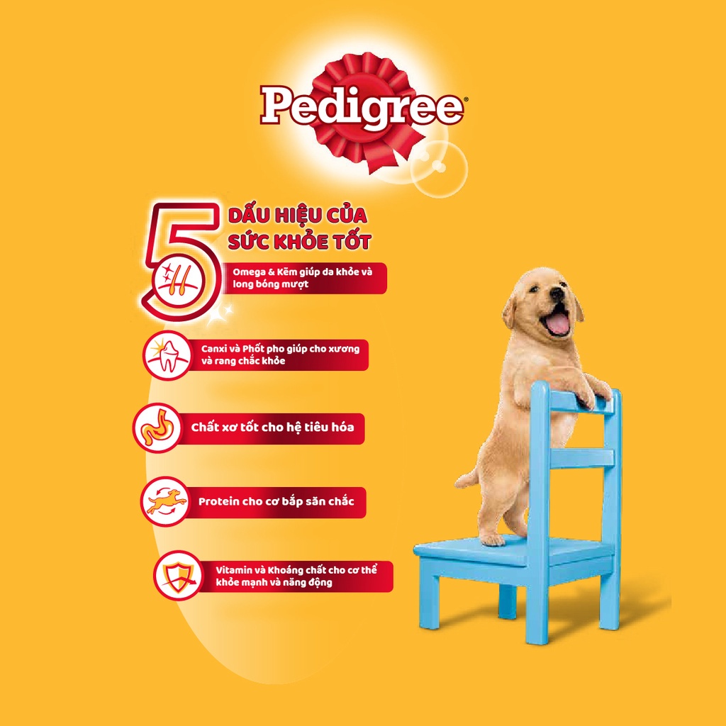 Thức Ăn Cho Chó Con Hạt Pedigree Puppy Túi 1.3kg Vị Gà Trứng Sữa - Miki Petshop