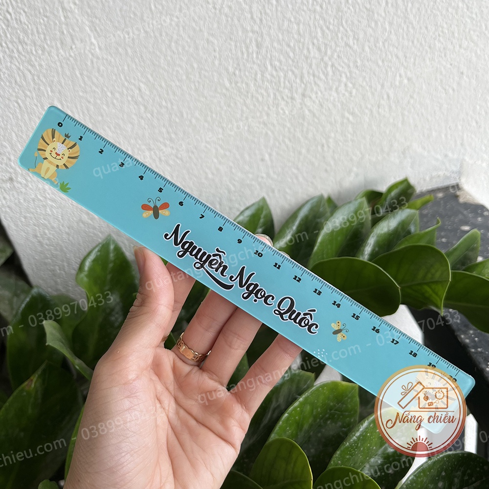 Thước kẻ ( in hình theo yêu cầu) , Món quà tặng ý nghĩa cho con yêu ngày khai giảng, Thước mica in ảnh cá nhân
