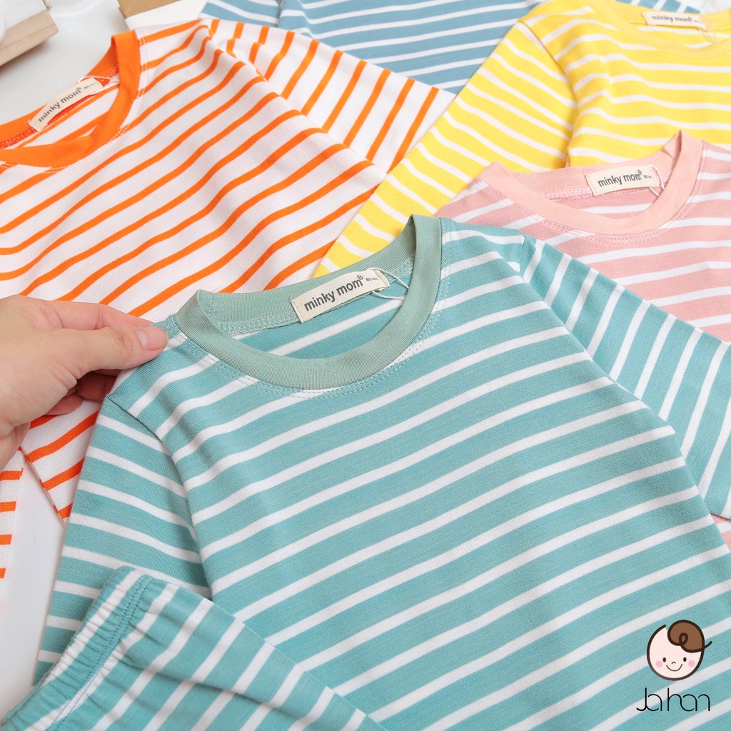 Bộ Quần Áo Trẻ Em Dài Tay AF KID Dài Kẻ Cho Bé Chất Thun Lạnh Siêu Mềm Mịn Mát
