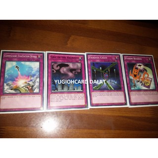 Thẻ bài Yugioh chính hãng Set 4 lá Trap T02- common