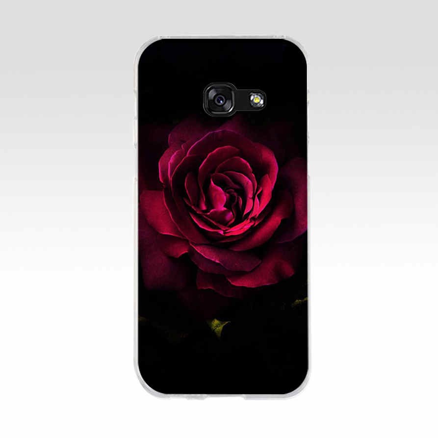 Ốp điện thoại TPU silicon mềm in hình hoa hồng/mẫu đơn cho Samsung Galaxy A5 2015 2016 a5 2017 a3 2016 a7 2018 A80