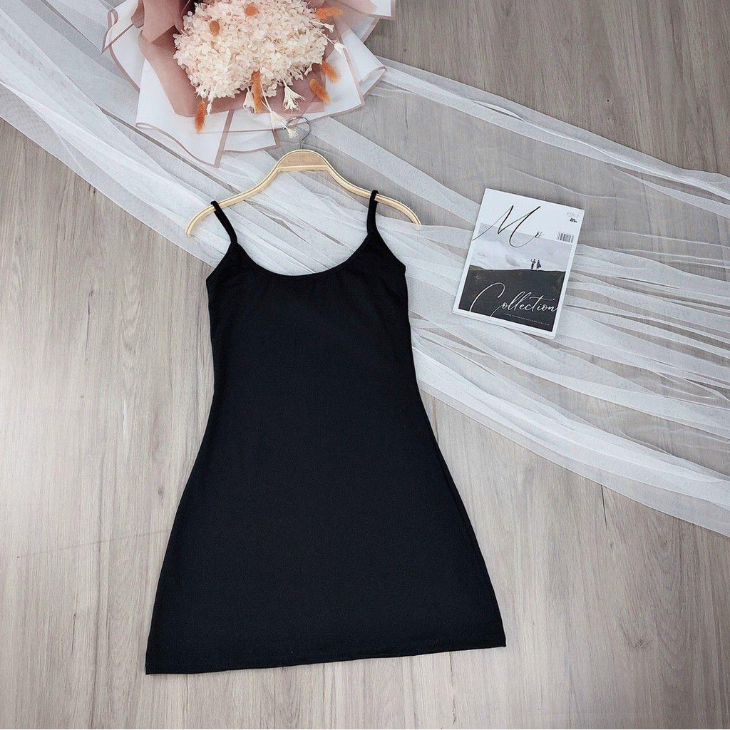 Dọn kho 13D24B1 Đầm 2 dây phom xòe basic không lỗi mốt (ko kèm áo sơ mi khoác trên) Dọn kho | BigBuy360 - bigbuy360.vn