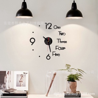 Đồng Hồ Dán Tường 3D Trang Trí Decor