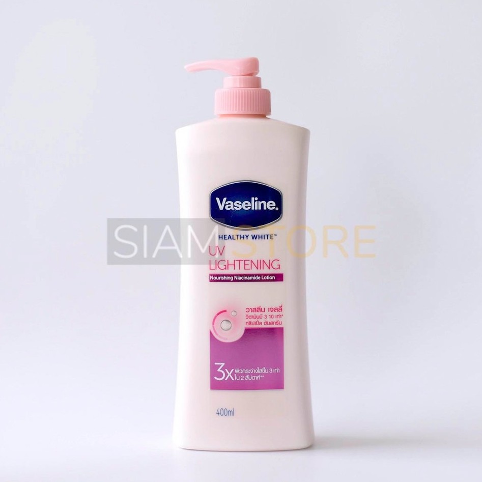 Sữa Dưỡng Thể Trắng Hồng Vaseline UV Lightening 3X Thái Lan 400ml - 600ml (Vasalin Vaselin)