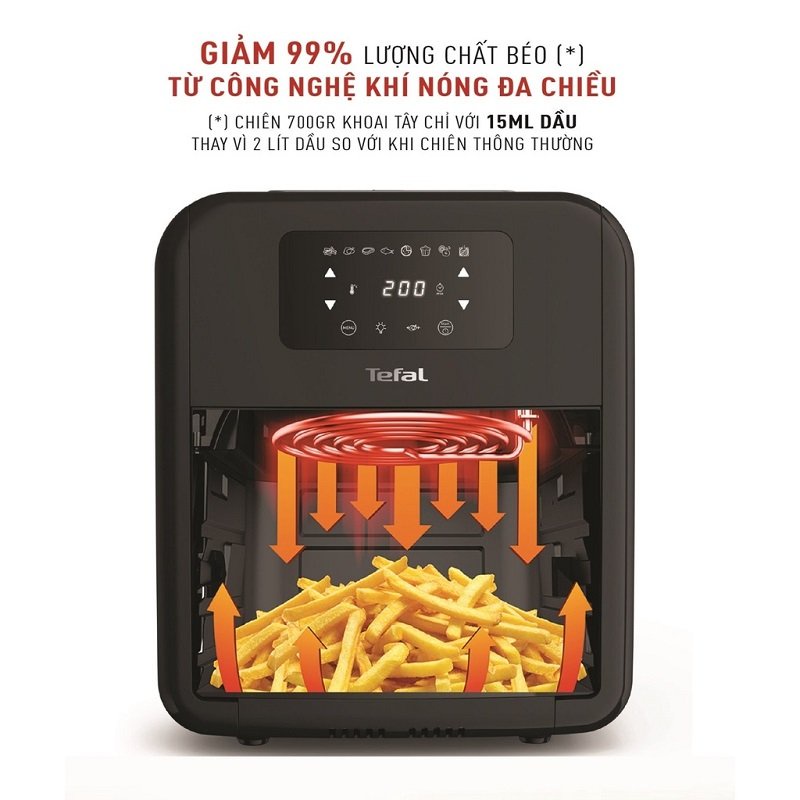 Nồi Chiên, Nướng, Quay Không Dầu Điện Tử Tefal FW501815, Dung Tích 11L - BH 2 năm
