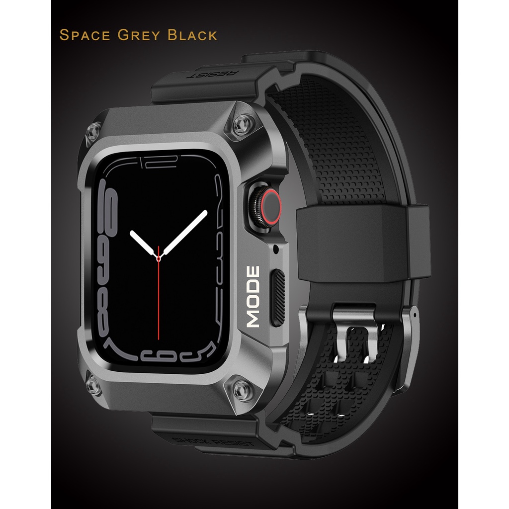 Bộ Dây Đồng Hồ Bằng Kim Loại Sang Trọng Cho IWatch Series 7 6 SE 5 4 45mm 44mm