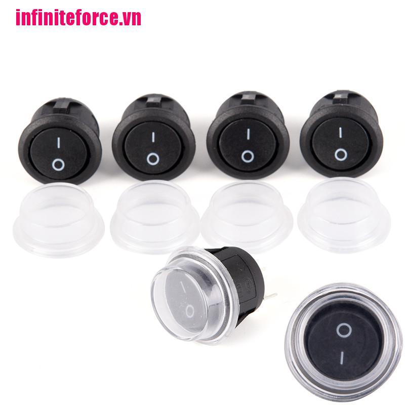 1 Công Tắc On-Off Spst 2-Pin Hình Tròn Chống Thấm Nước