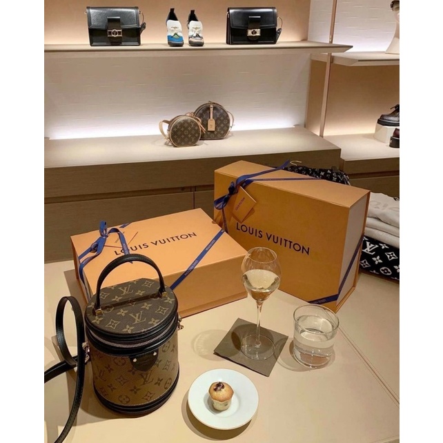 Túi xách nữ Lv Cannes Supper 2 box nam châm + carton da thật