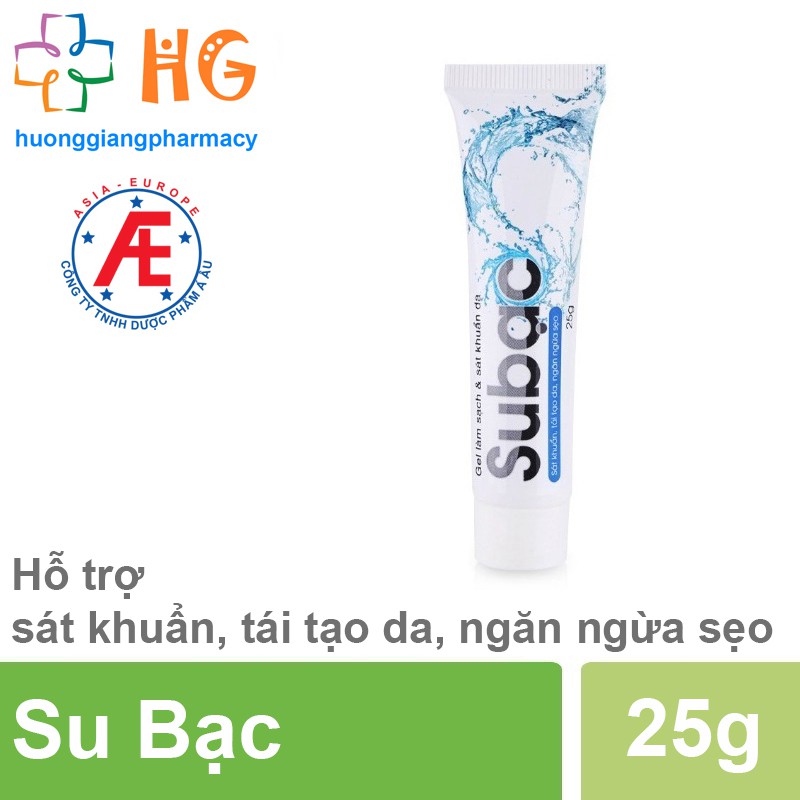 Gel SuBạc - Hỗ trợ sát khuẩn, tái tạo da, ngăn ngừa sẹo (Tub 25g)