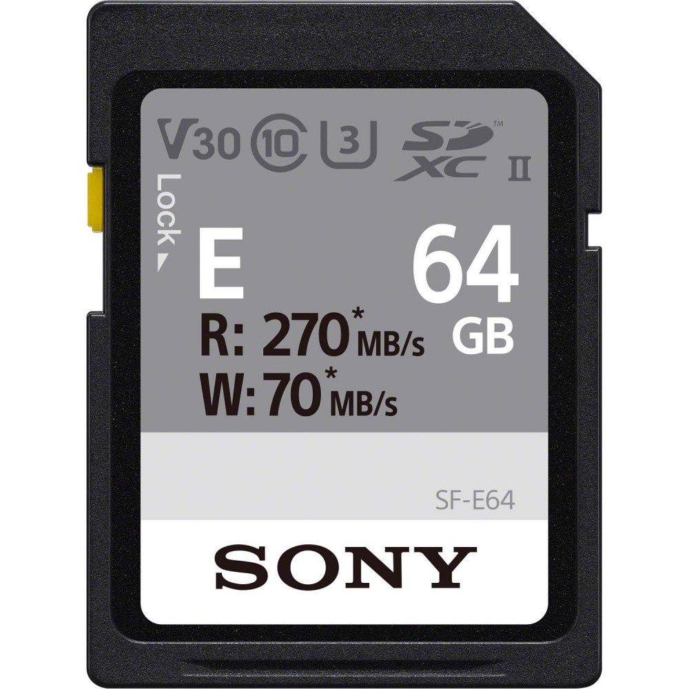 thẻ Sony 64GB Read 270 MBs, Write : 70 MBs