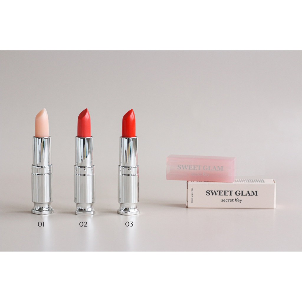SON DƯỠNG CÓ MÀU SECRET KEY SWEET GLAM TINT GLOW đủ các mã