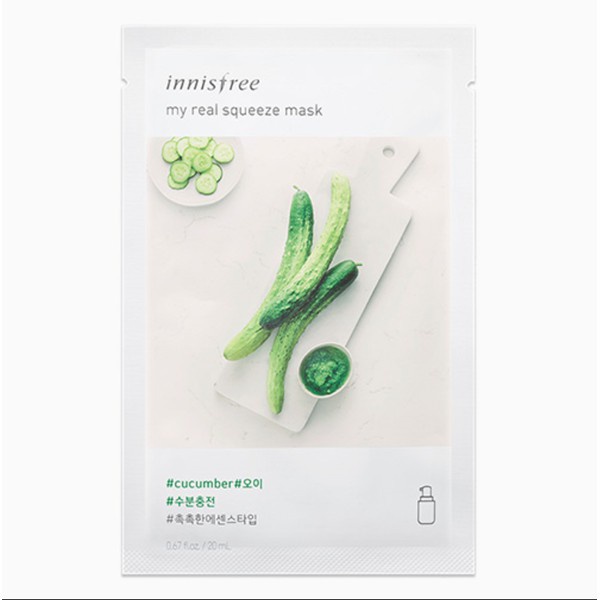 Mặt Nạ Giấy Dưỡng Da Innisfree My Real Squeeze Mask 20ml 62215