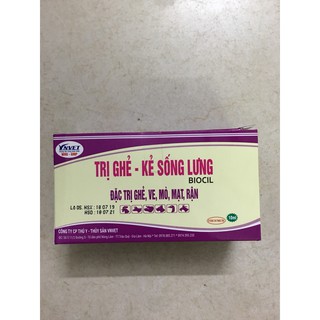 Kẻ lưng diệt ve, rận, ghẻ, mò, mạt, rận (10ml)