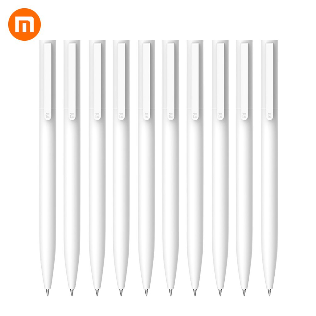 (10 cái) Bút cao cấp dạng keo Xiaomi MJZXB01WC Mực đen nhanh khô