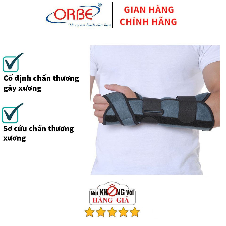 Nẹp cẳng tay ORBE H5 – Nẹp Cố định chấn thương gãy xương, bong gân cẳng tay, cổ tay và bàn tay.