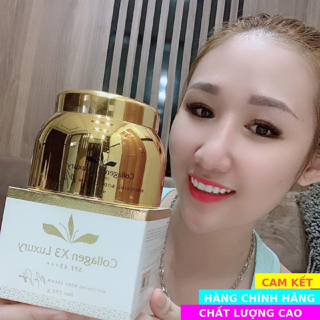 [CAM KẾT CHẤT LƯƠNG] - Kem body Collagen X3 Luxury kích trắng da chính hãng Mỹ Phẩm Đông Anh | BigBuy360 - bigbuy360.vn
