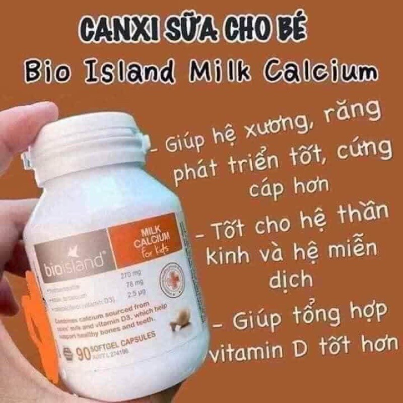 Canxi Sữa Bio Island Milk Calcium Úc cho bé