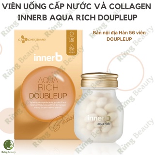 VIÊN CẤP NƯỚC VÀ COLLAGEN INNERB AQUA RICH DOUBLE UP