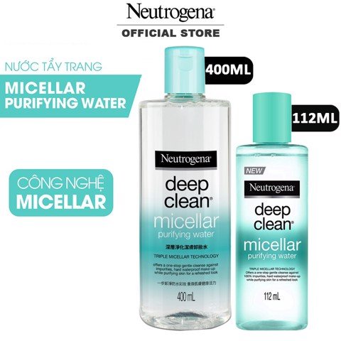 Nước Tẩy Trang Thanh Lọc Và Làm Sạch Sâu Neutrogena Deep Clean Micellar Purifying Water