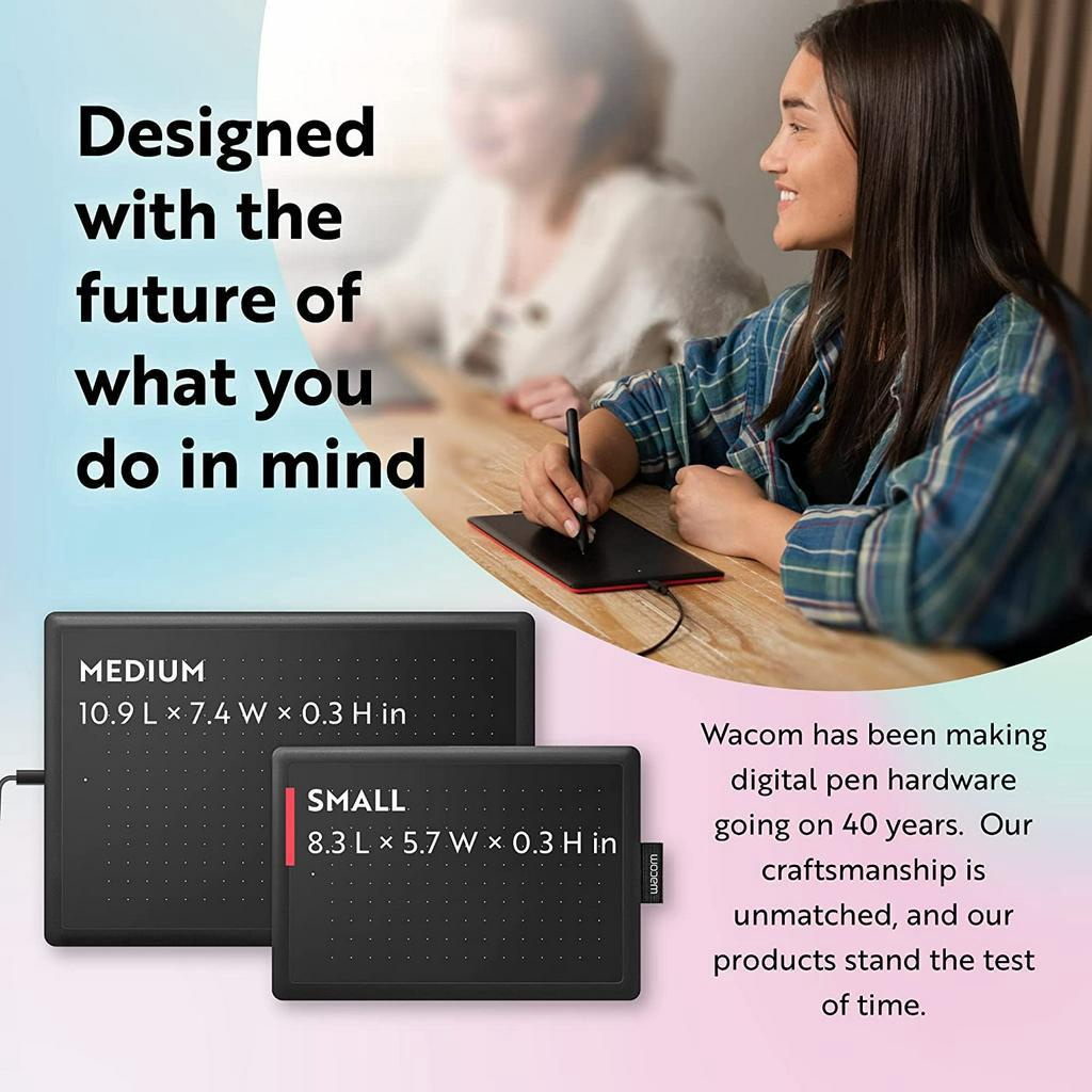 Bảng vẽ điện tử One by Wacom M  - Chính hãng