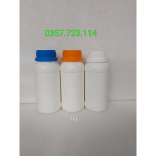 Chai nhựa trắng nắp vặn 1 lít HDPE