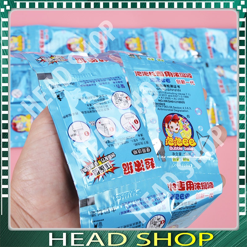 COMBO 2 GÓI DUNG DỊCH PHA BONG BÓNG THỔI,NƯỚC XÀ PHÒNG CÔ ĐẶC CHO MÁY THỔI BONG BÓNG HEADSHOP