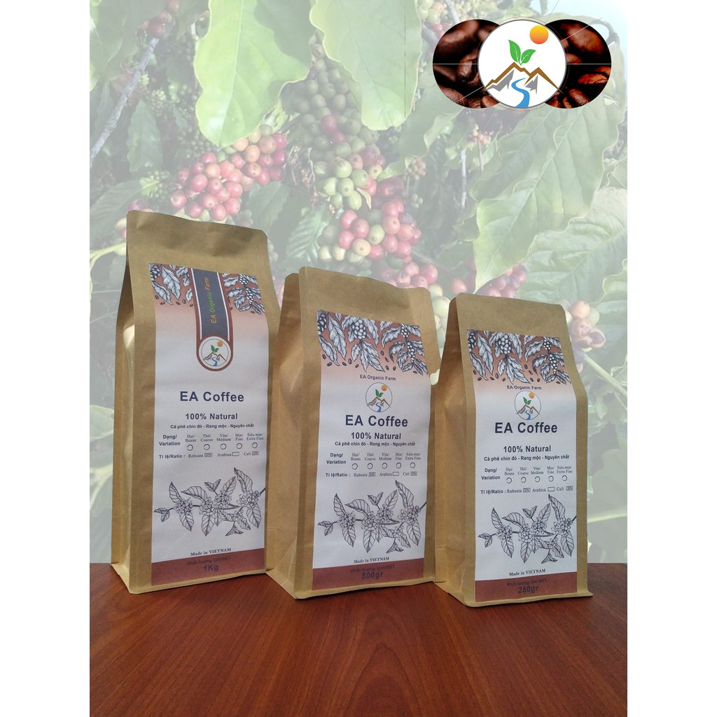 Cà Phê Robusta & Culi Mix 2 - Công thức rang xay đặc biệt - Nguyên chất - Vị đắng đậm, hương thơm quyến rũ