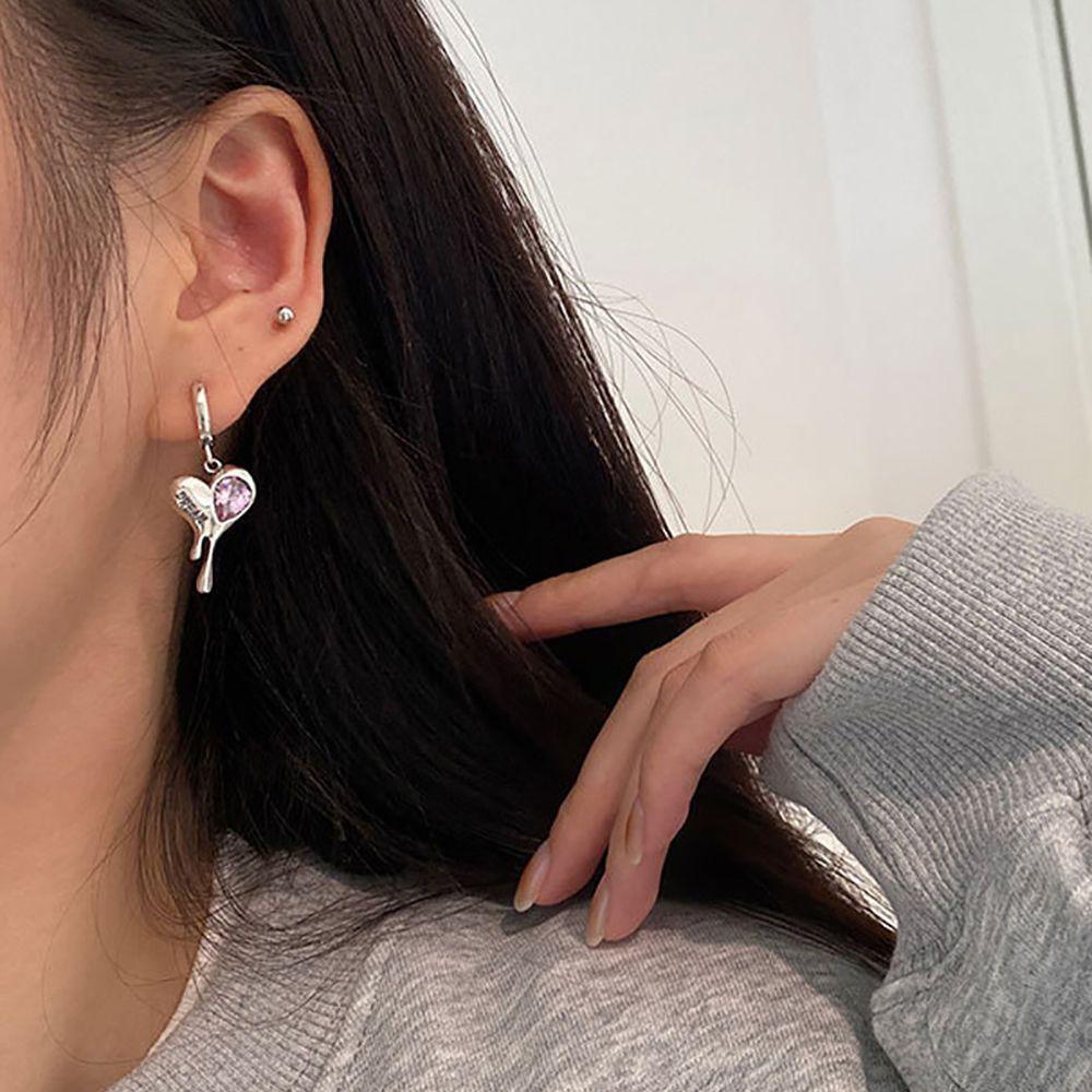 JARRED Bông Tai Hình Trái Tim Bằng Đồng Thanh Lịch