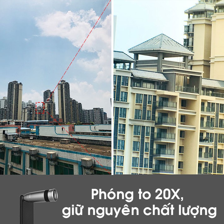 Ống kính zoom 20X cho điện thoại Lieqi LQ-181