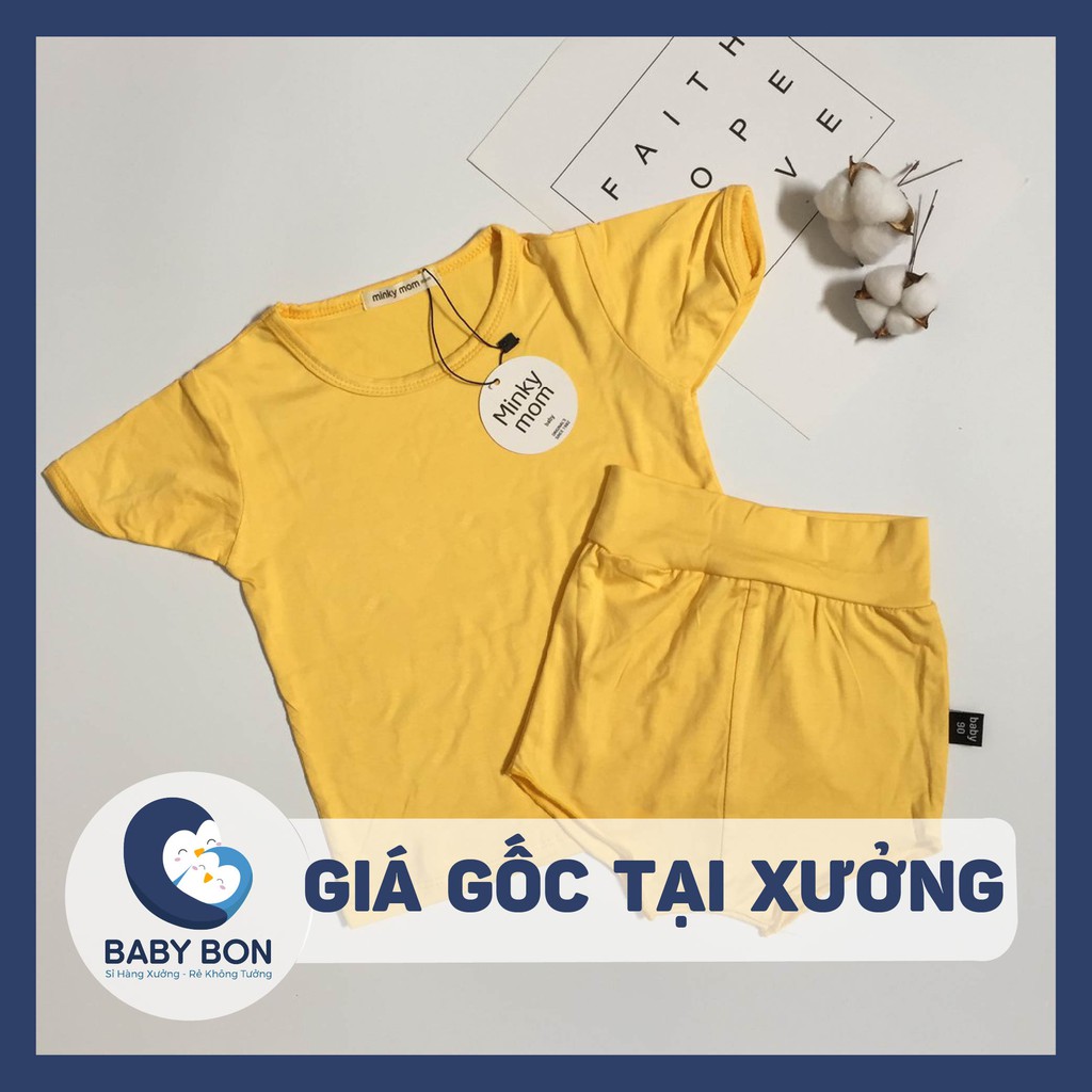 [GIÁ TẠI XƯỞNG] Bộ Minky Mom Chip Trẻ Em Cạp Cao VNXK Chính Hãng Mùa Hè