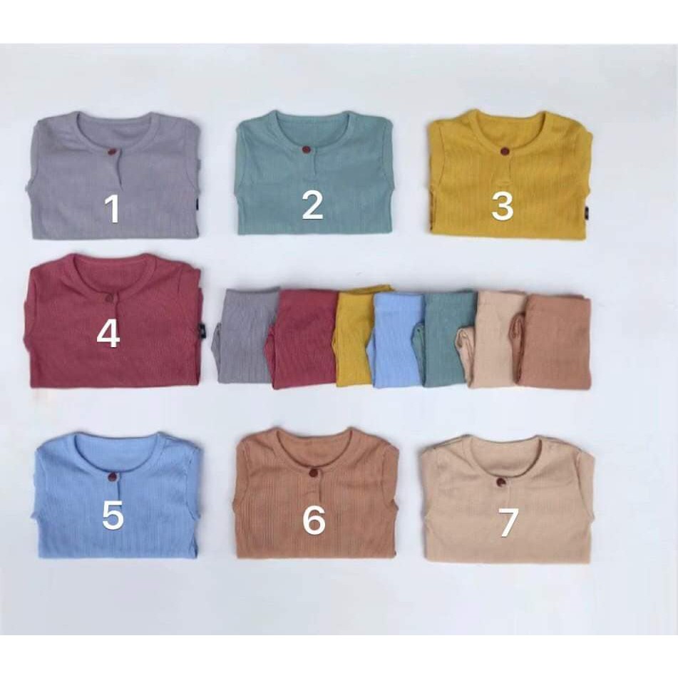 bộ len thun gân cho bé