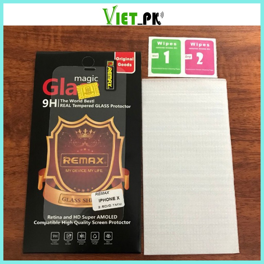 Kính cường lực REMAX chính hãng 0.1mm cho iphone 5/5s/6/6+/7/8/7+/8+/X/Xs/Xr/Xs MAX/ip11/ip11 pro/ip11 promax