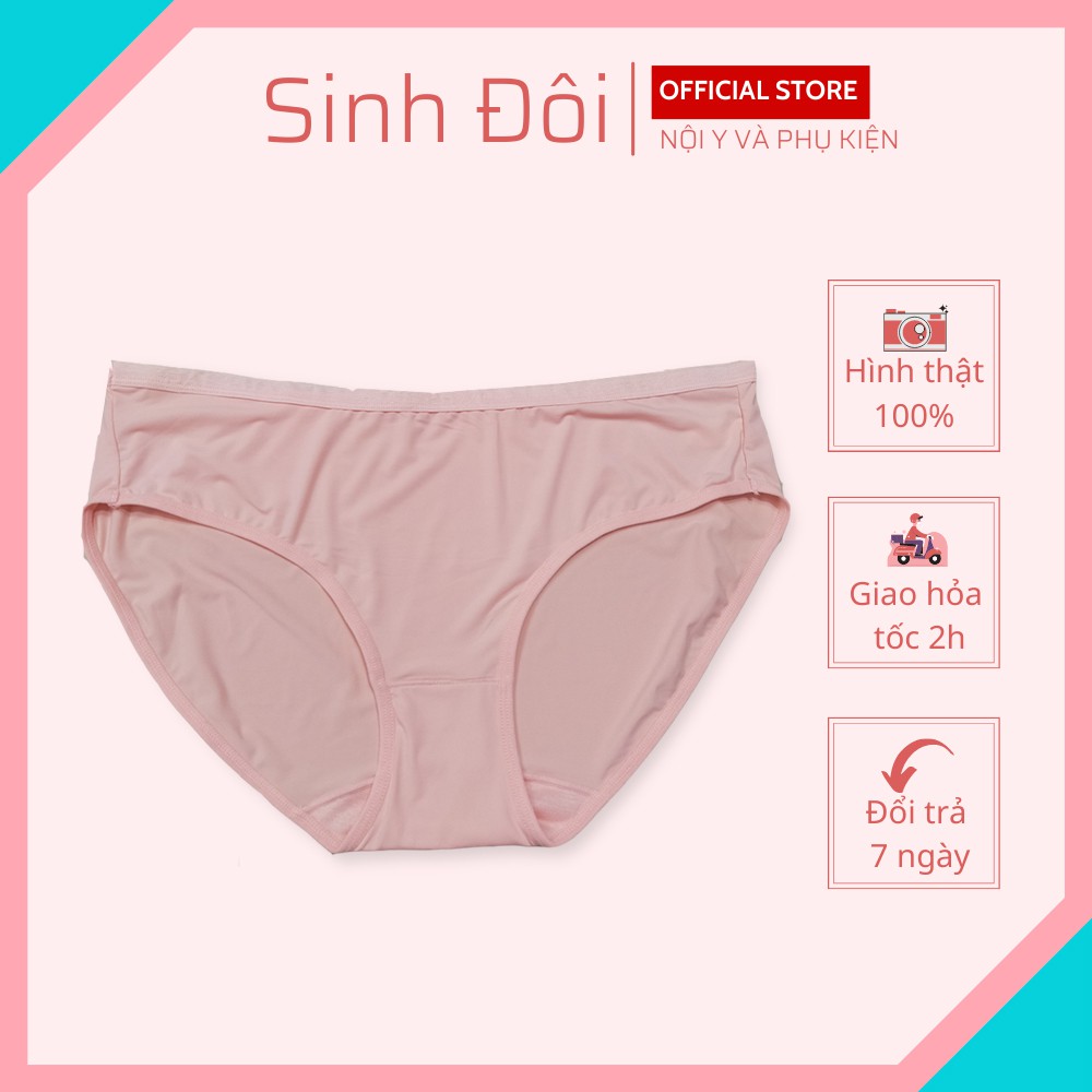 Quần lót nữ thun lạnh trơn cao cấp bigsize dạng lưng cạp cao chất liệu mềm mịn thoáng mát phom lớn từ 70-80kg