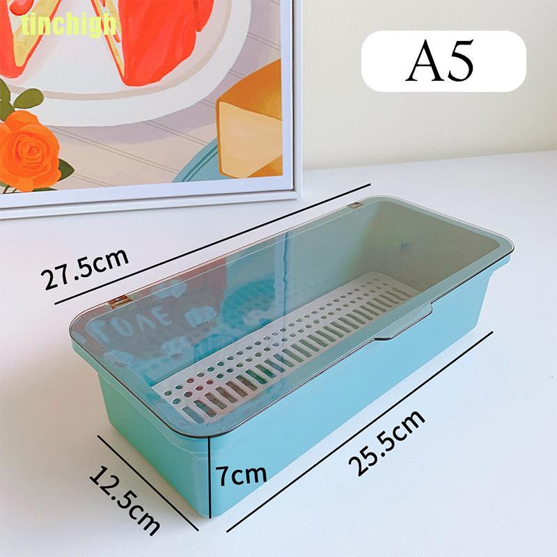 Hộp đựng cọ và mút trang điểm có nắp đậy chống bụi tiện dụng chất lượng cao