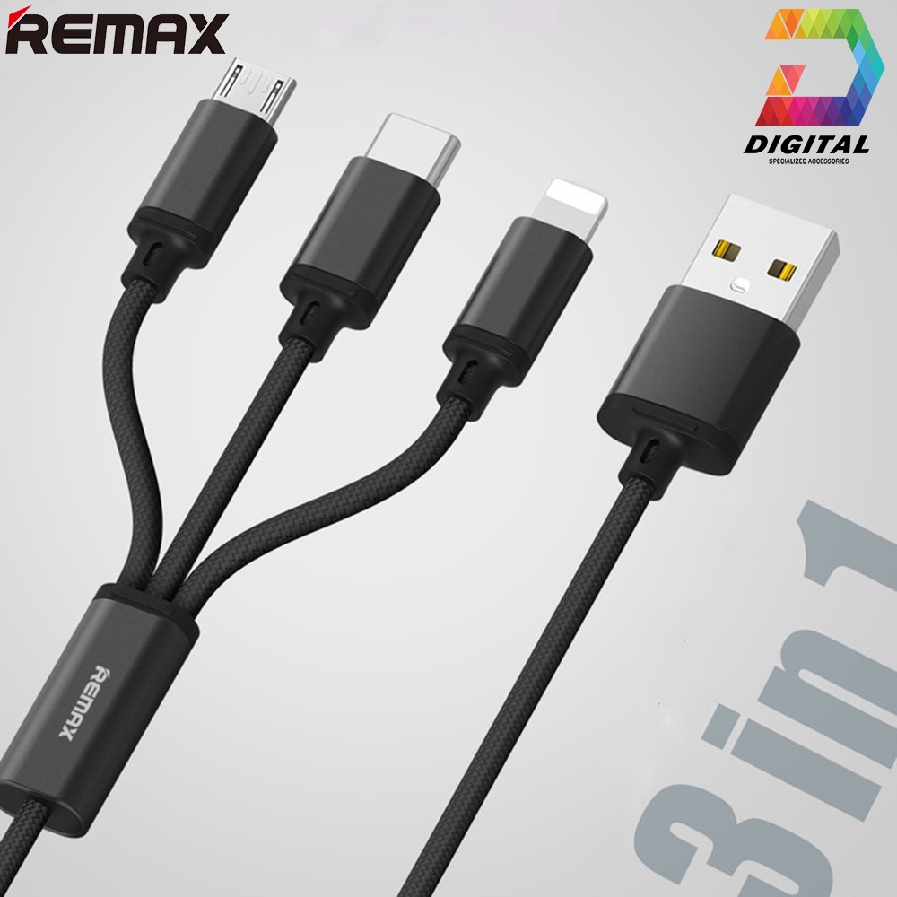 Cáp Sạc Đa Năng 3 Đầu Remax RC-131TH Chính Hãng
