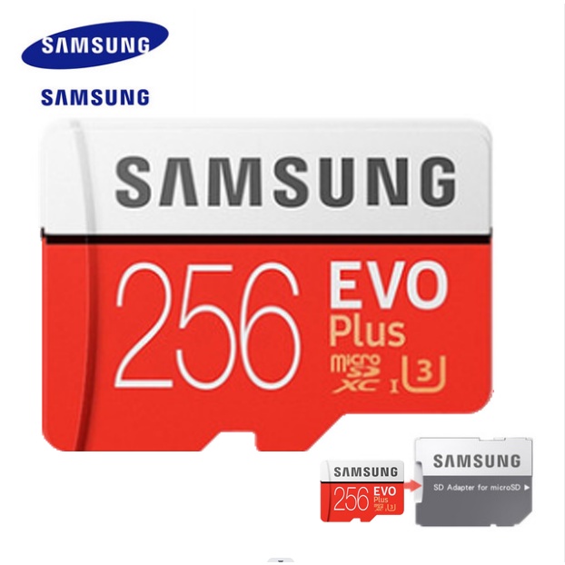 Thẻ Nhớ Samsung Plus EVO 512GB 256GB 128GB SDHC SDXC Class 10 U1 TF UHS-I 512GB Tốc Độ Cao