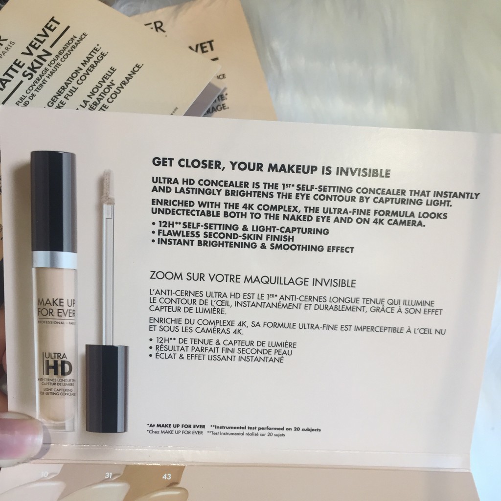 Kem nền/ Concealer Make Up For Ever Professinal - Paris - Mini 2.5ml/5ml - [Có bill US] | BigBuy360 - bigbuy360.vn