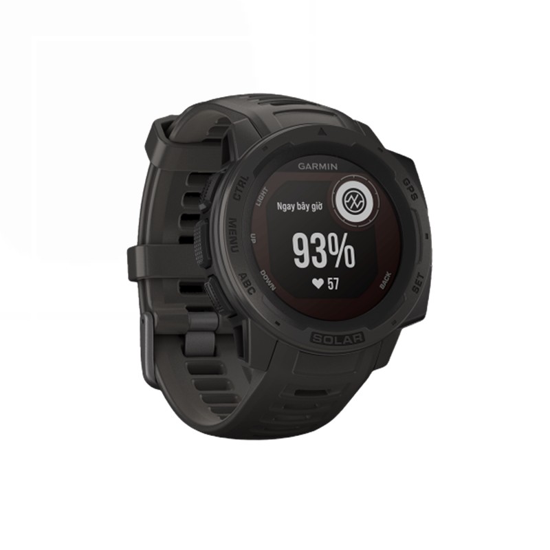 Vòng đeo tay theo dõi sức khỏe Garmin Instinct, GPS, Graphite, SEA_010-02064-14 - Hàng Chính Hãng