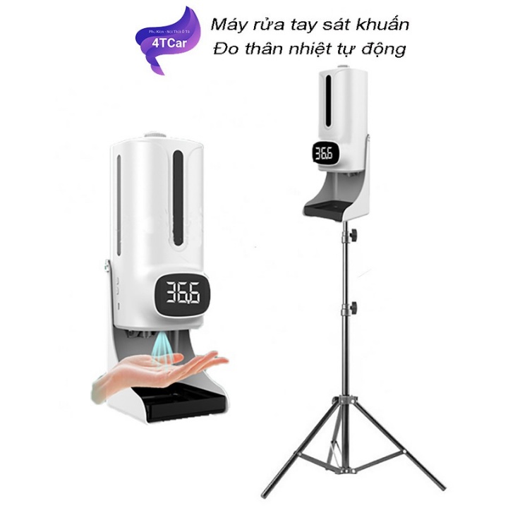 Máy sát khuẩn tự động đo thân nhiệt K9 Pro PLUS 💥 FREESHIP 💥 nhiều chế độ , chính xác cao , TẶNG PIN+ CỐC SẠC