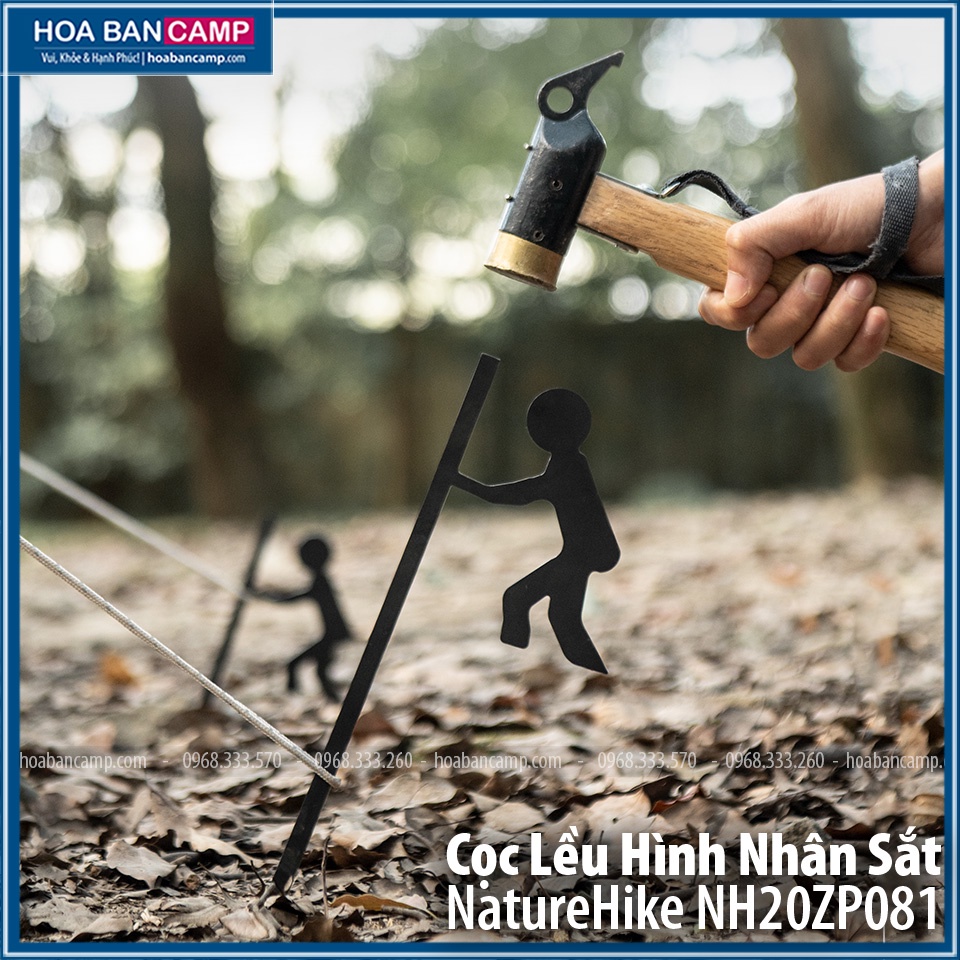 Cọc Lều Hình Nhân Sắt NatureHike NH20ZP081